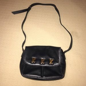 Paloma Picasso black leather purse